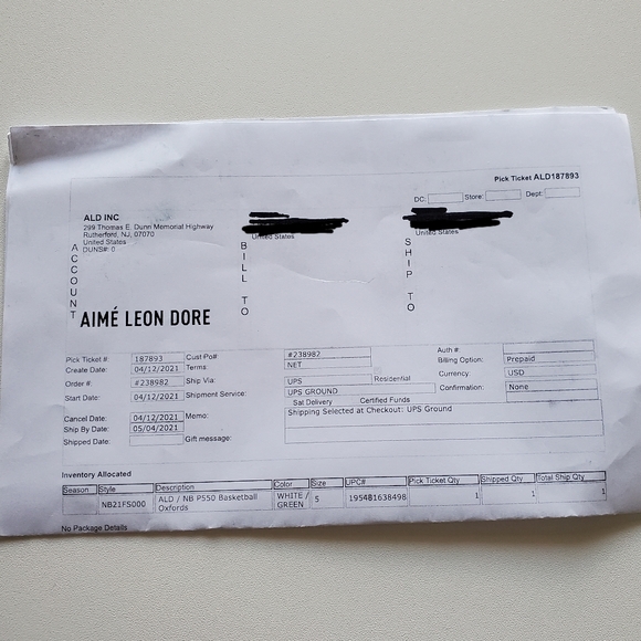 New Balance 550 aimé leon dore collab - Picture 6 of 7